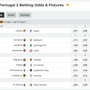 Analytical Report: Portugal Liga Portugal 2 – Round 23 (Remaining Fixtures) – Season 2025-2026