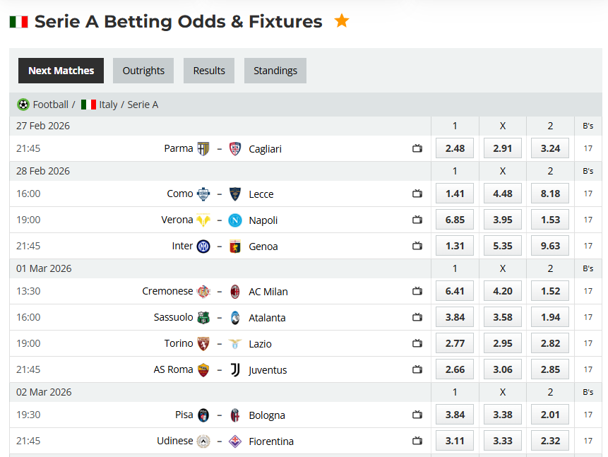 Quantitative Modeling and Predictive Analysis of Italian Serie A: Matchday 27, 2025-2026 Quantitative Modeling and Predictive Analysis of Italian Serie A: Matchday 27, 2025-2026
