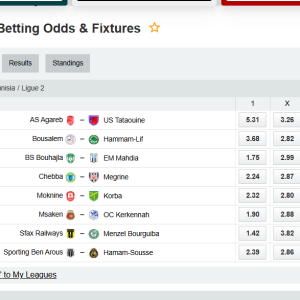 Analytical Report: Tunisia Ligue 2 – Round 17 (Season 2025-2026)